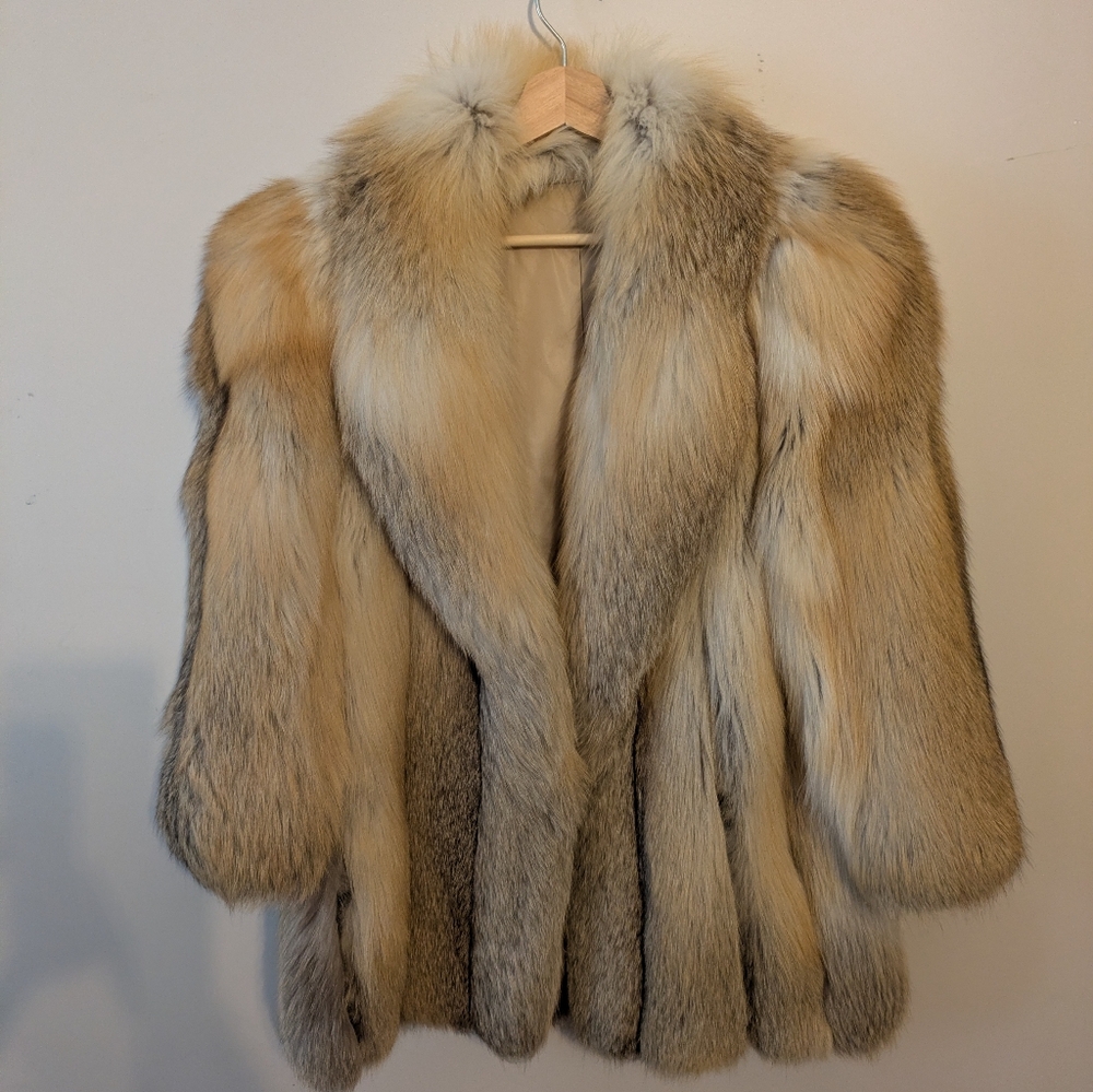 Golden Fox Fur Coat